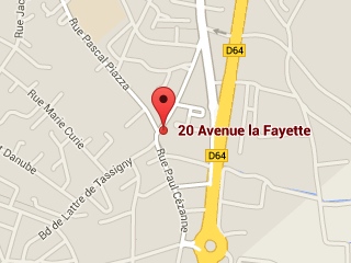 Plan Google Maps de la résidence les Caraïbes 34410 Sérignan